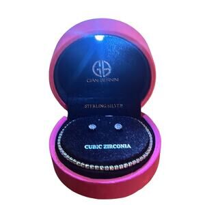 Giani Bernini 2-Pc Set Cubic Zirconia/Sterling Silver Bracelet & Stud Earrings